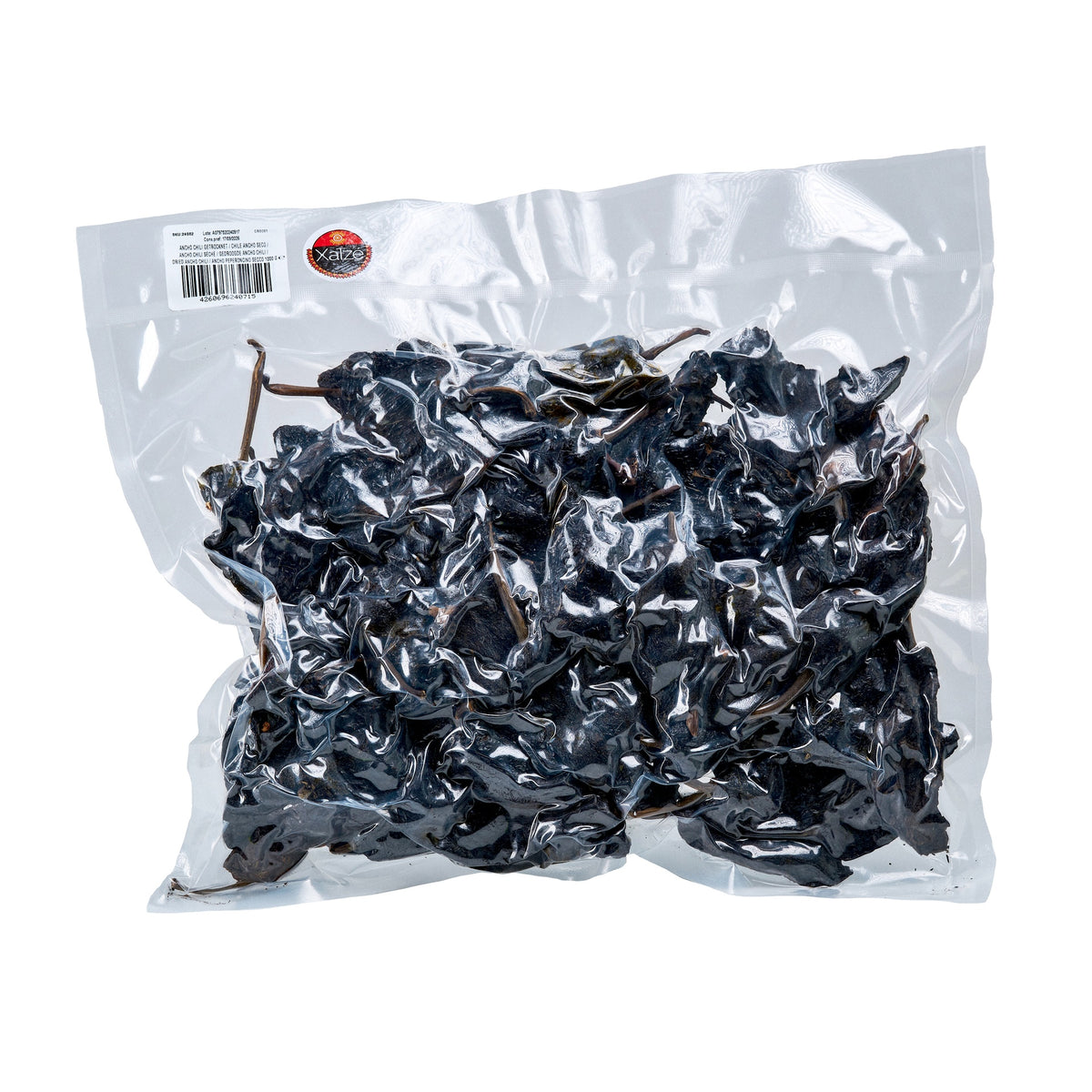 CHILE XATZE 1 KG SECO BULK ANCHO VACIO