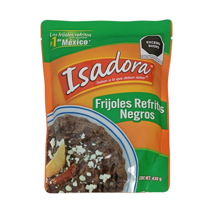 FRIJO ISADORA 430 GR FRIJOLES NEGROS REFRITOS BOLSA