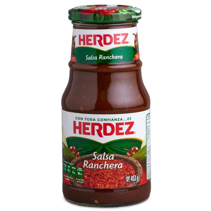 SALSA HERDEZ 453 GR SALSA RANCHERA VASO