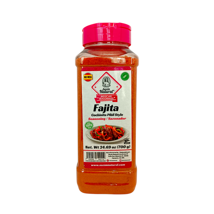 SAZÓN NATURAL 700 GR PARA FAJITA COCHINITA PIBIL