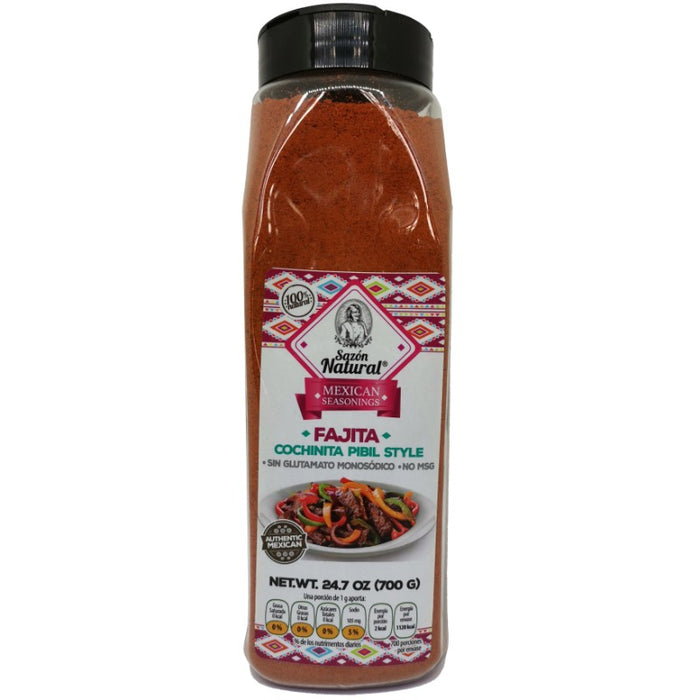 SAZÓN NATURAL 700 GR PARA FAJITA COCHINITA PIBIL