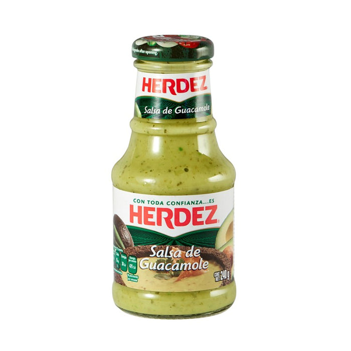 Herdez Salsa Guacamole Glass 12 x 240 g