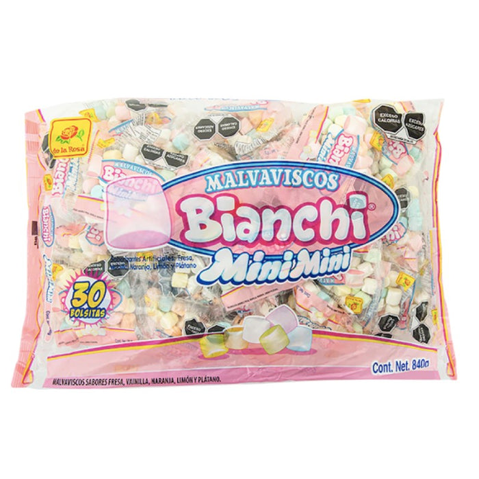 CARAMELO DE LA ROSA 30 x 28 GR MALVAVISCO MINI MINI BIANCHI