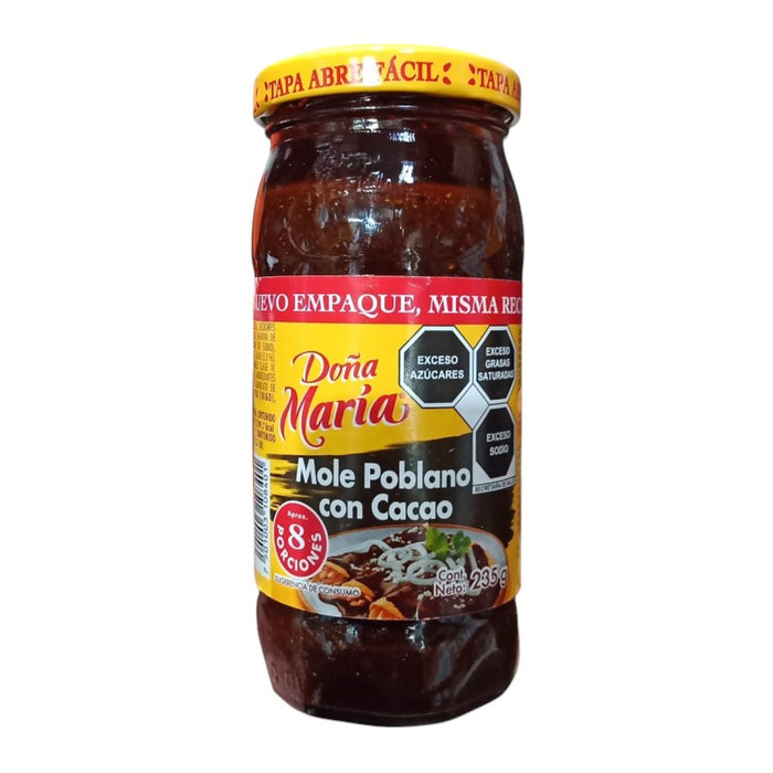 MOLEP DONA MARIA 235 GR VASO DE PASTA CON CHOCOLATE MOLE POBLANO