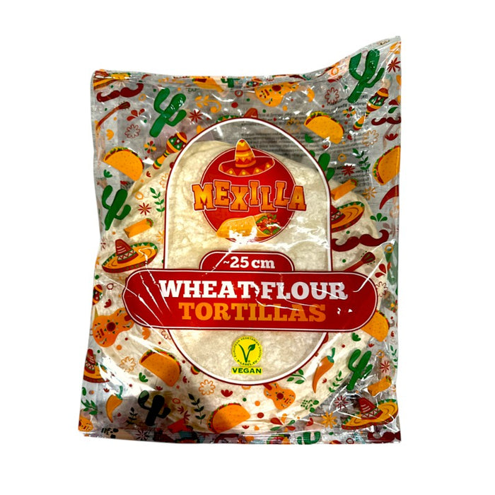 TORTILLAS DE HARINA DE TRIGO MEXILLA 18 x 60 GR 25 CM