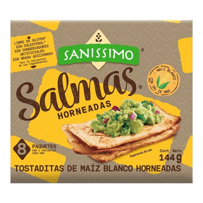 TOSTA SANISSIMO 144 GR SALMAS HORNEADAS (28 UN)