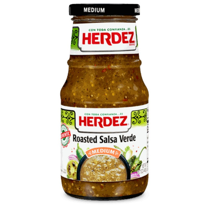 SALSA HERDEZ 445 GR SALSA VERDE VIDRIO ASADO