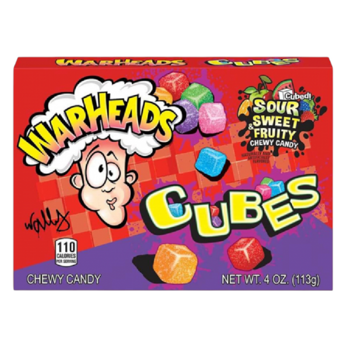 CUBOS MASTICABLES CANDY WARHEADS 113 GR CAJA DE TEATRO