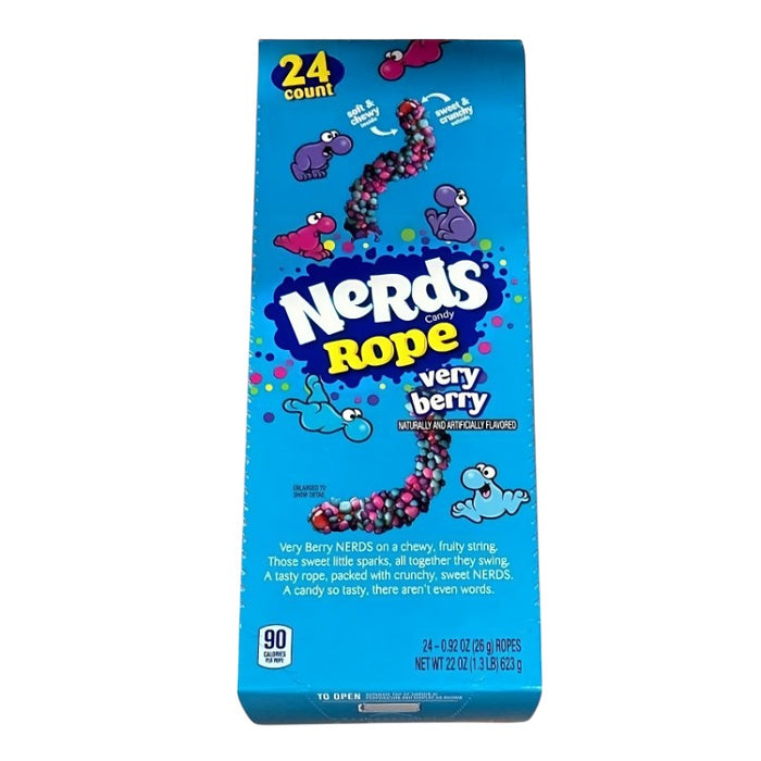 CANDY NERDS 24 x 26 GR CUERDA DE FRUTOS ROJOS