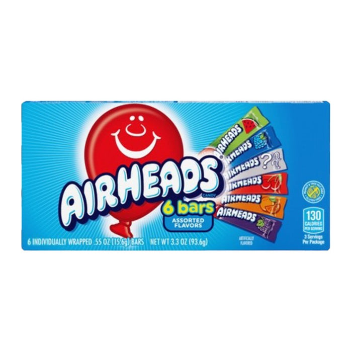 CANDY AIRHEADS 6 x 15.6 GR ASSORTED THEATER BOX