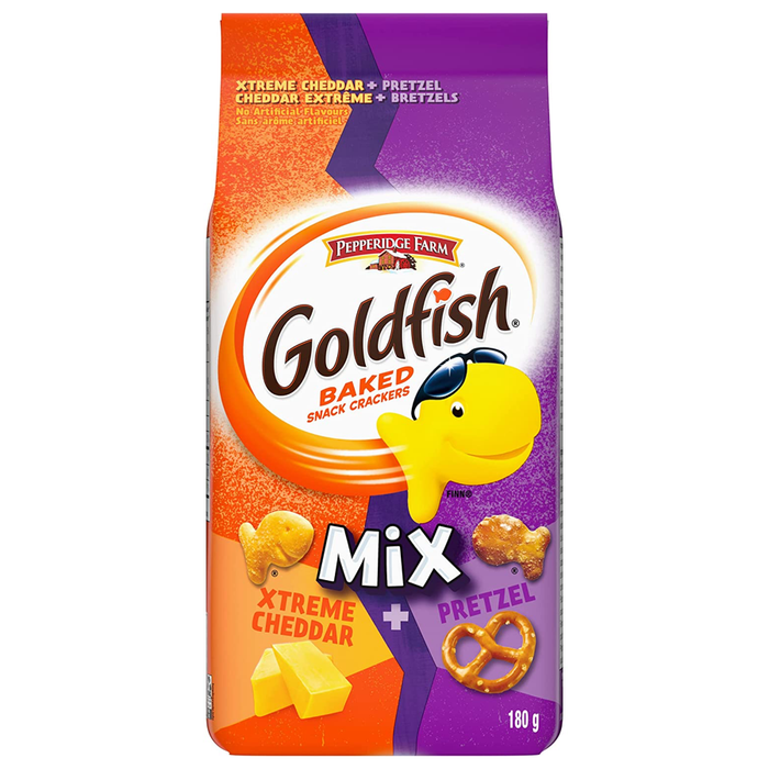 XPROD GOLDFISH 180 GR XTREME CHEDDAR AND PRETZEL