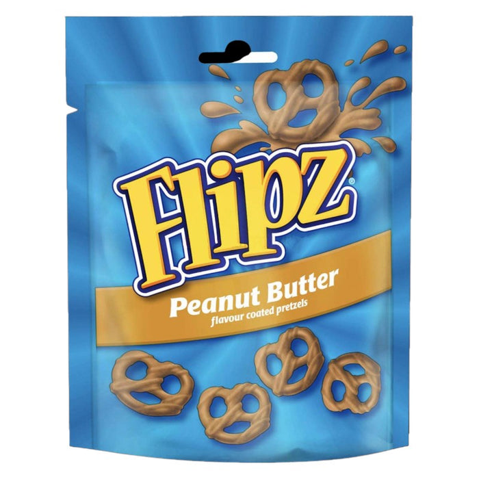 SNACK FLIPZ PRETZELS DE MANTEQUILLA DE CACAHUETE DE 90 GR
