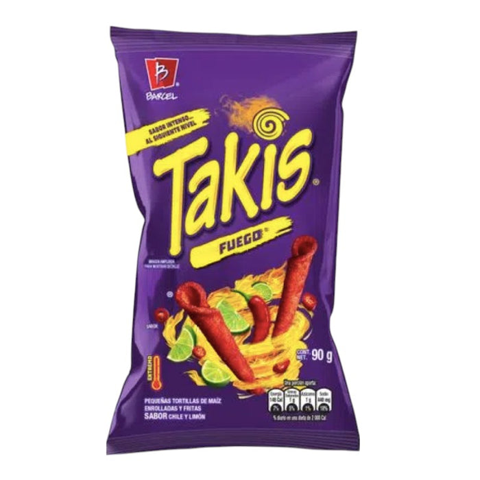 SNACK TAKIS 90 GR FUEGO (18 UN)