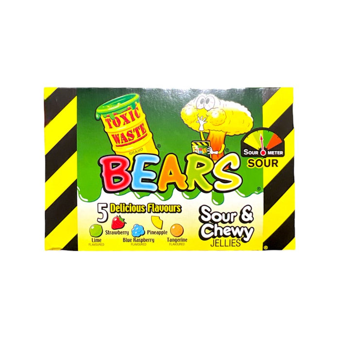 CARAMELOS RESIDUOS TÓXICOS 12 x 85 GR OSITOS ÁCIDOS Y MASTICABLES