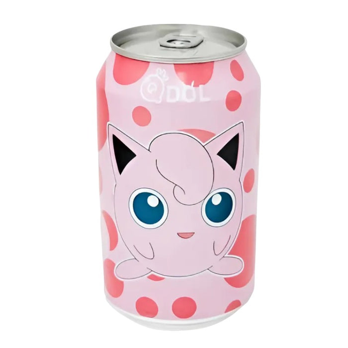 BEVER QDOL 330 ML POKEMON JIQQLYPUFF AGUA CON GAS DE MELOCOTÓN