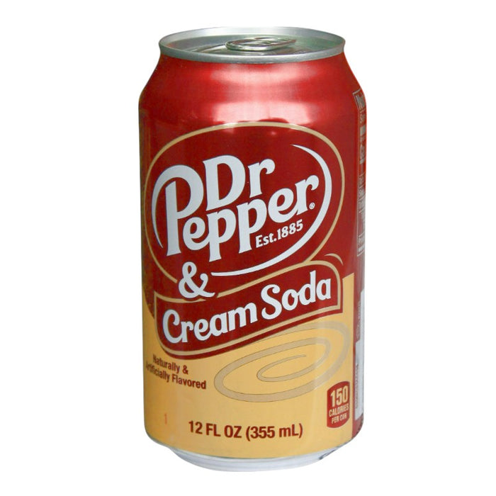 BEBIDA DR PEPPER 355 ML SODA DE CREMA (12 UNIDADES)