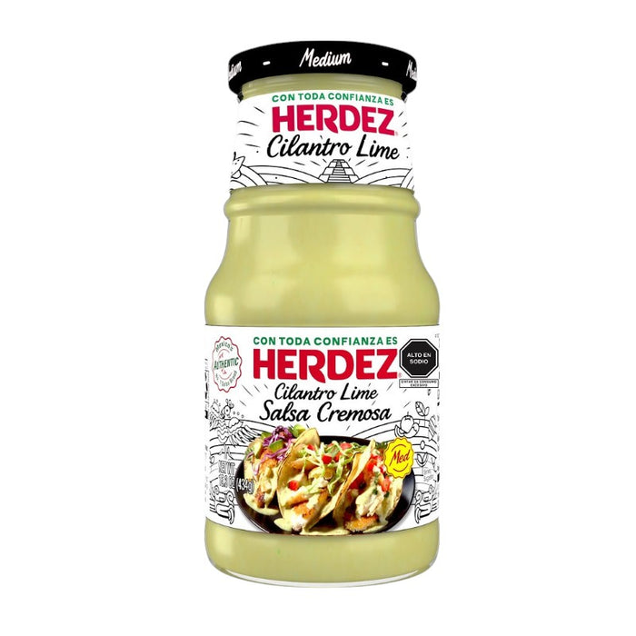 SALSA HERDEZ 434 GR SALSA CILANTRO CREMOSA VASO (6 UN)