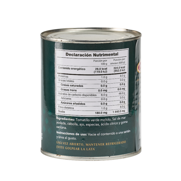VERDURAS AVILES 800 GR TOMATILLO MOLIDO