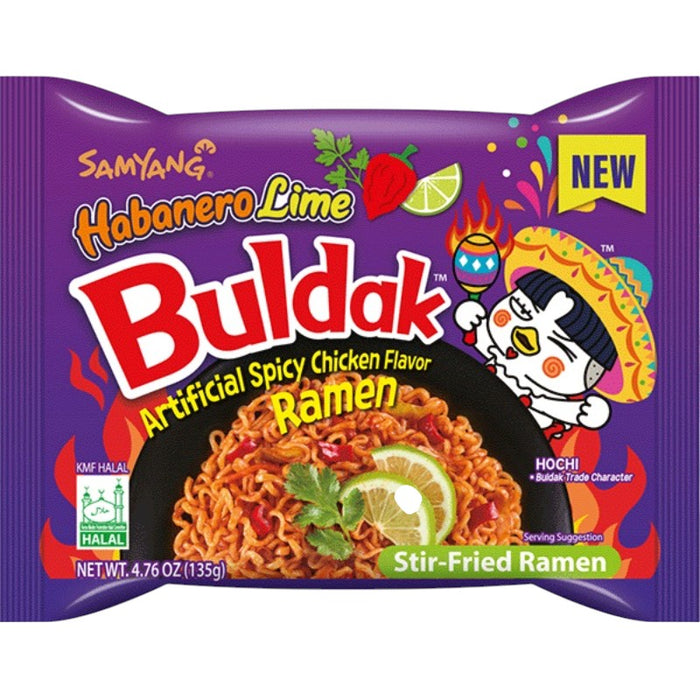 PDISH BULDAK 5 x 135 GR FIDEOS DE POLLO PICANTES CON LIMA HABANERO