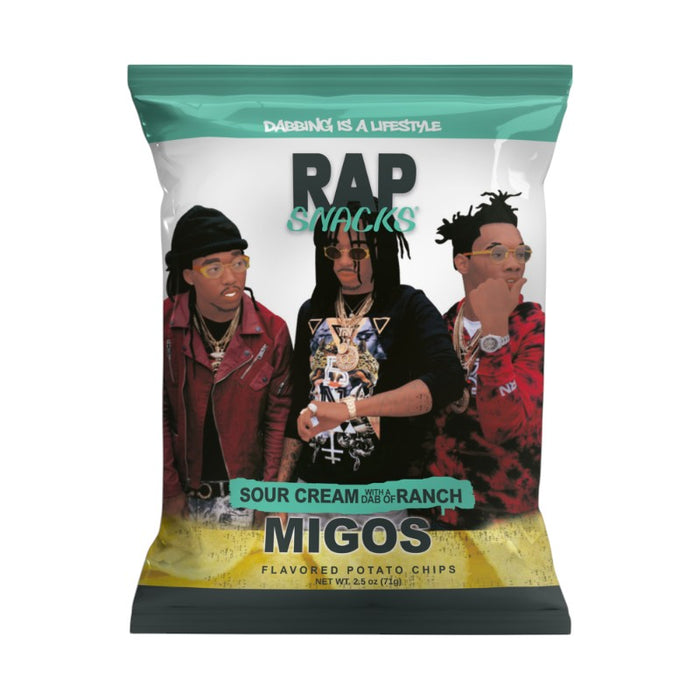 SNACK RAP SNACKS 71 GR MIGOS CREMA AGRIA RANCH CHIPS (12 UN)