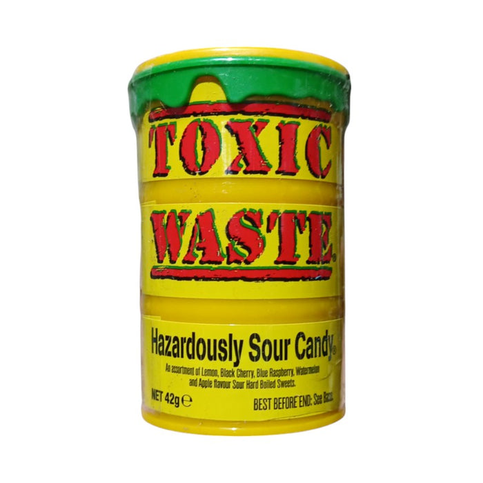 CARAMELOS RESIDUOS TÓXICOS 12 x 42 GR BIDÓN AMARILLO