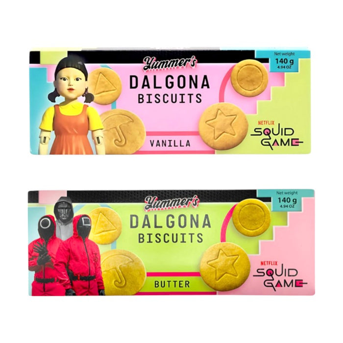 COOKI YUMMERS 140 GR GALLETAS DALGONA DE CAMARÓN VAINILLA (12 UNIDADES) Y MANTEQUILLA (12 UNIDADES)