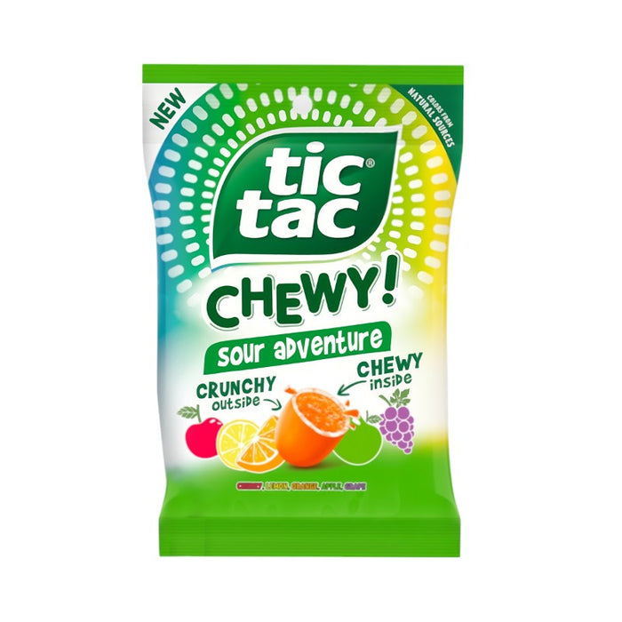 CARAMELOS TIC TAC 80 GR MASTICABLES ÁCIDOS AVENTURA