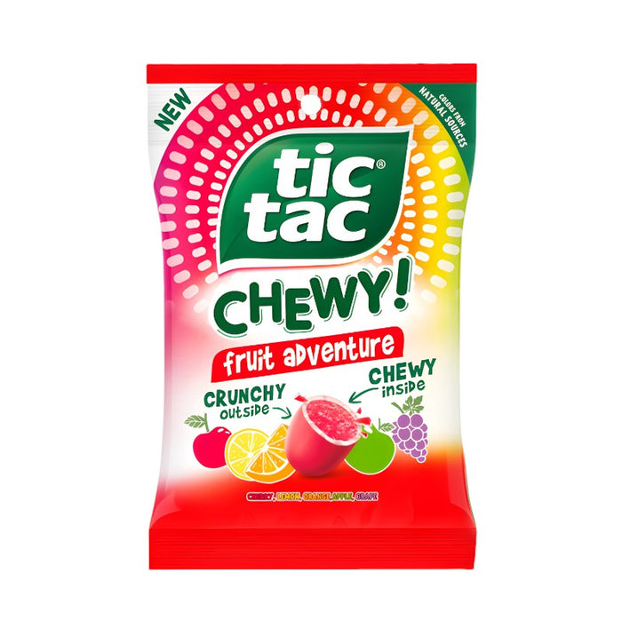 CARAMELOS TIC TAC 80 GR MASTICABLES FRUTA AVENTURA