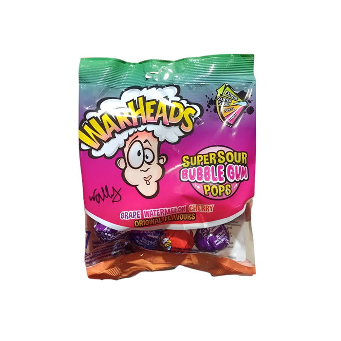 CANDY WARHEADS 7 x 15 GR CHICLES ÁCIDOS DE UVA, SANDÍA Y CEREZA