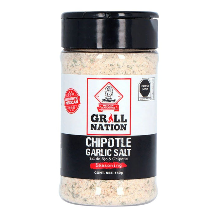 SAZON GRILL NATION 150 GR SAL DE AJO Y CHIPOTLE