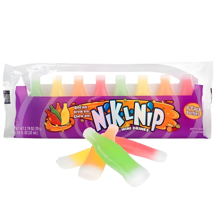 CARAMELOS CONCORD 12 x 8 x 10 GR NIK-L-NIP MINI BEBIDAS