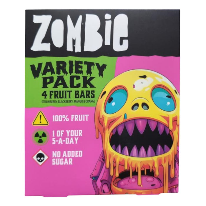 CANDY ZOMBIE 4 x 25 GR PAQUETE VARIADO BARRAS FRUIT LEATHERZ