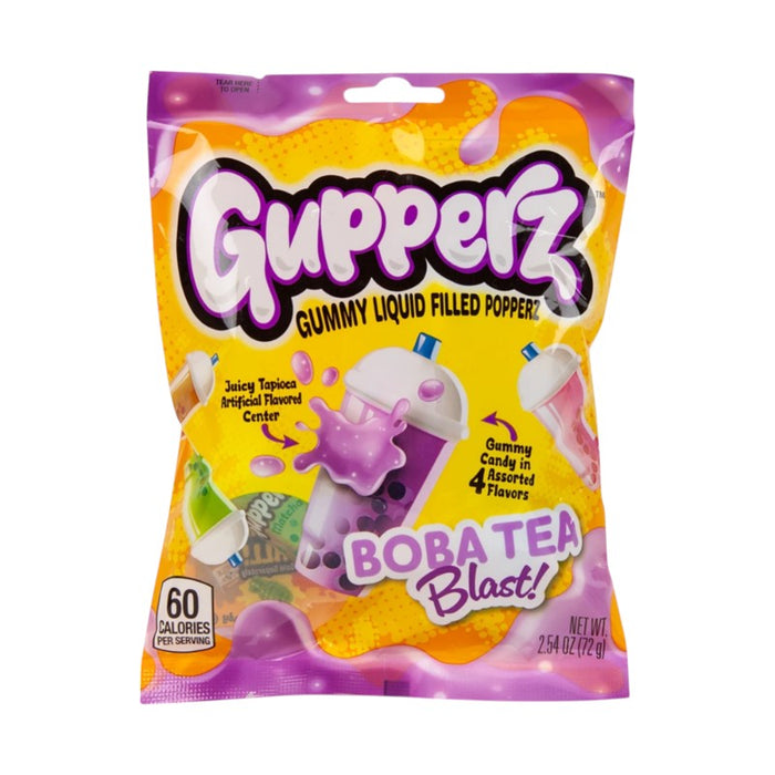 CANDY GUPPERZ 12 x 72 GR BOBA TEA BLAST BOLSITAS DE PESTAÑAS