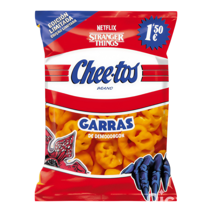 SNACK CURLY 75 GR GARRAS DE DEMOGORGON STRANGER THINGS