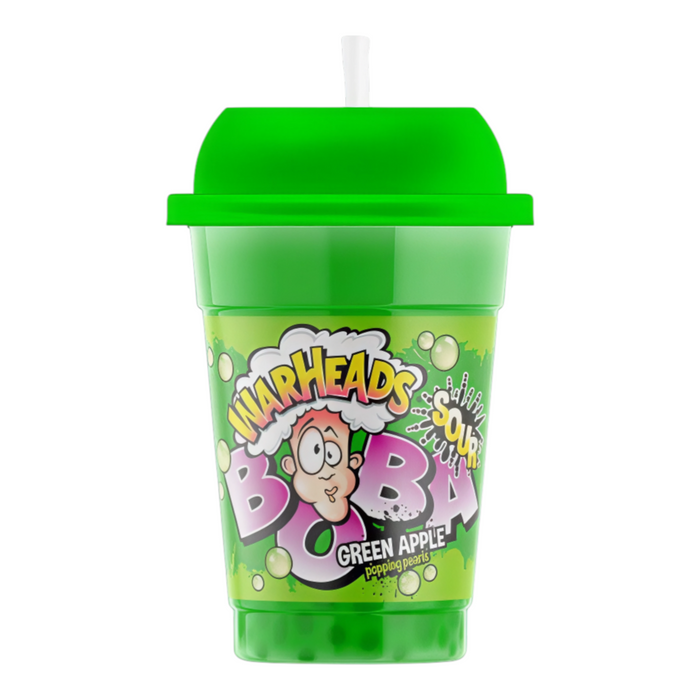 BEVER WARHEADS 400 ML BOBA SOUR GREEN APPLE