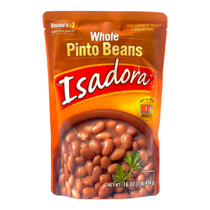 FRIJO ISADORA 454 GR FRIJOLES CLAROS ENTEROS POUCH (DE/NL/FR)