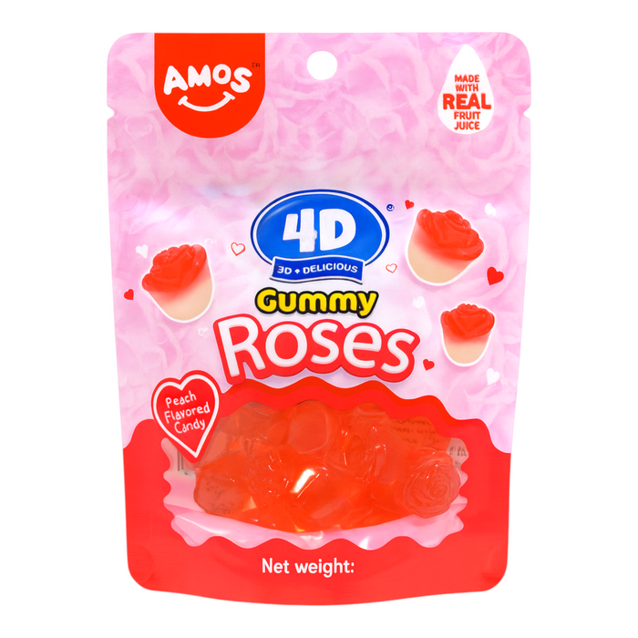 CANDY AMOS 65 GR 4D GUMMY ROSES