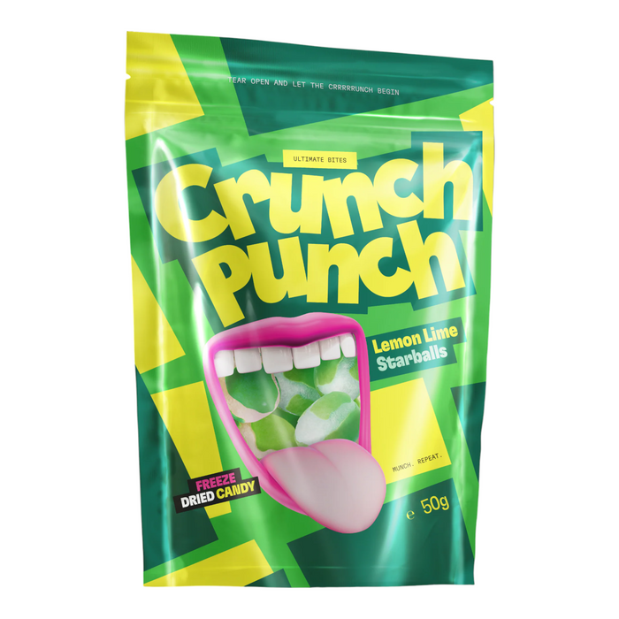 CANDY CRUNCH PUNCH 50 GR LEMON LIME STARBALLS