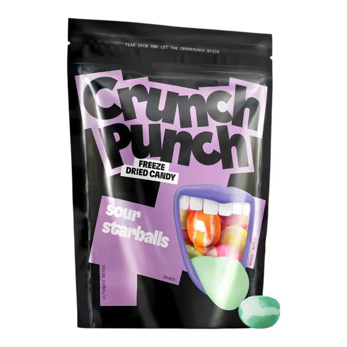 CANDY CRUNCH PUNCH 50 GR SOUR STARBALLS