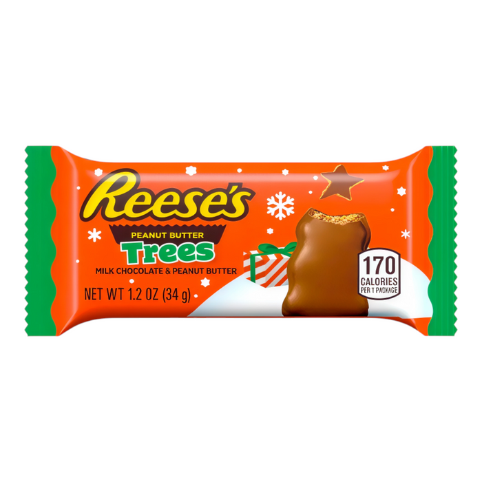 CANDY REESES 36 x 34 GR MILK TREES CHRISTMAS
