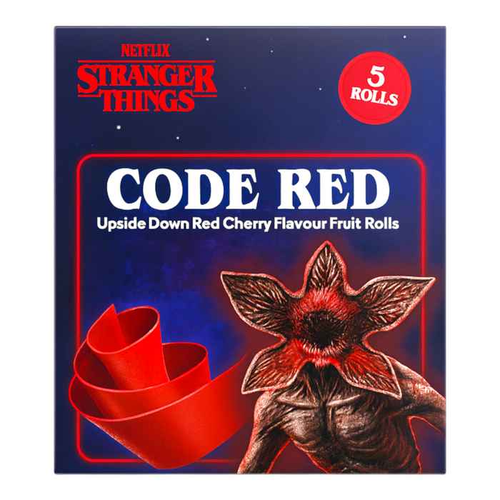 CANDY STRANGER THINGS 5 UN FRUIT ROLLERS RED CHERRY