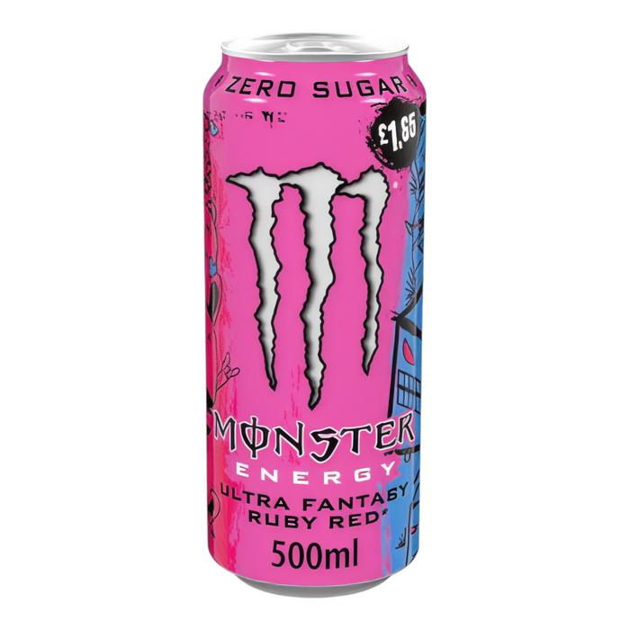 BEVER MONSTER 500 ML ULTRA FANTASY RUBY RED