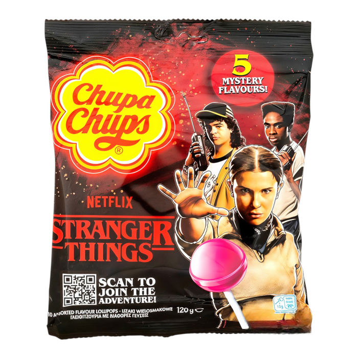 CANDY CHUPA CHUPS 120 GR STRANGER THINGS RIGHT SIDE UP