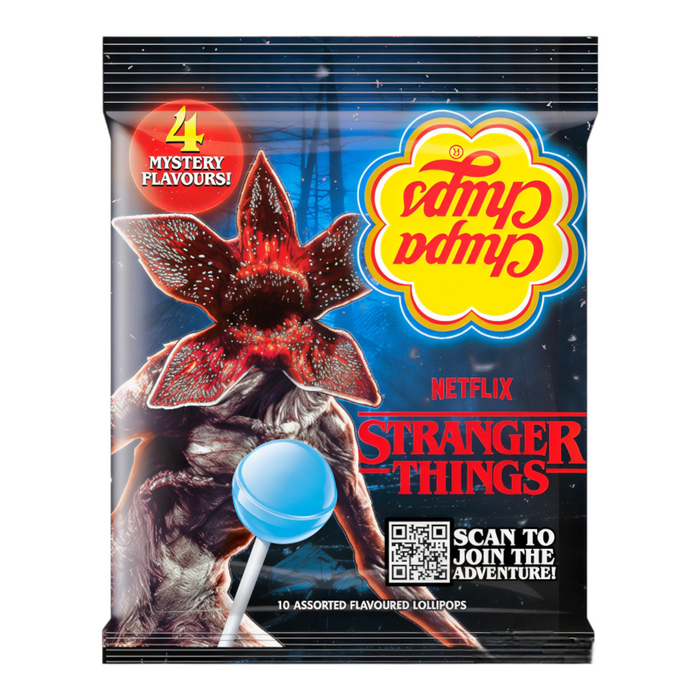 CANDY CHUPA CHUPS 120 GR STRANGER THINGS UP SID DOWN