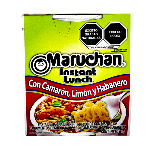 PDISH MARUCHAN 64 GR INSTANT CUP CAMARON, LIMON Y HABANERO (MEX EDITION)
