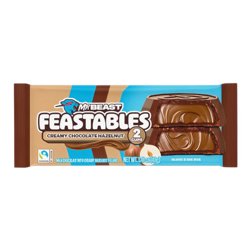 CANDY MR BEAST 24 x 2 x 20 GR FEASTABLES HAZELNUT CUPS