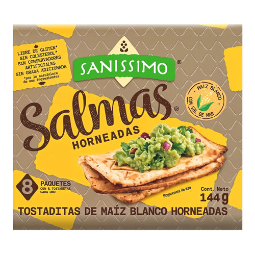 TOSTA SANISSIMO 144 GR SALMAS HORNEADAS (28 UN)