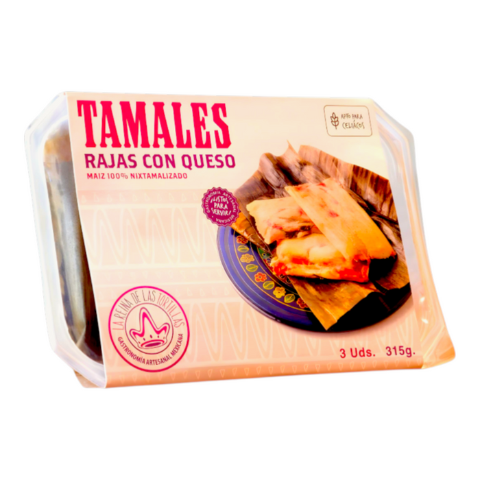 XPROD LA REINA 315 GR TAMALES RAJAS CON QUESO