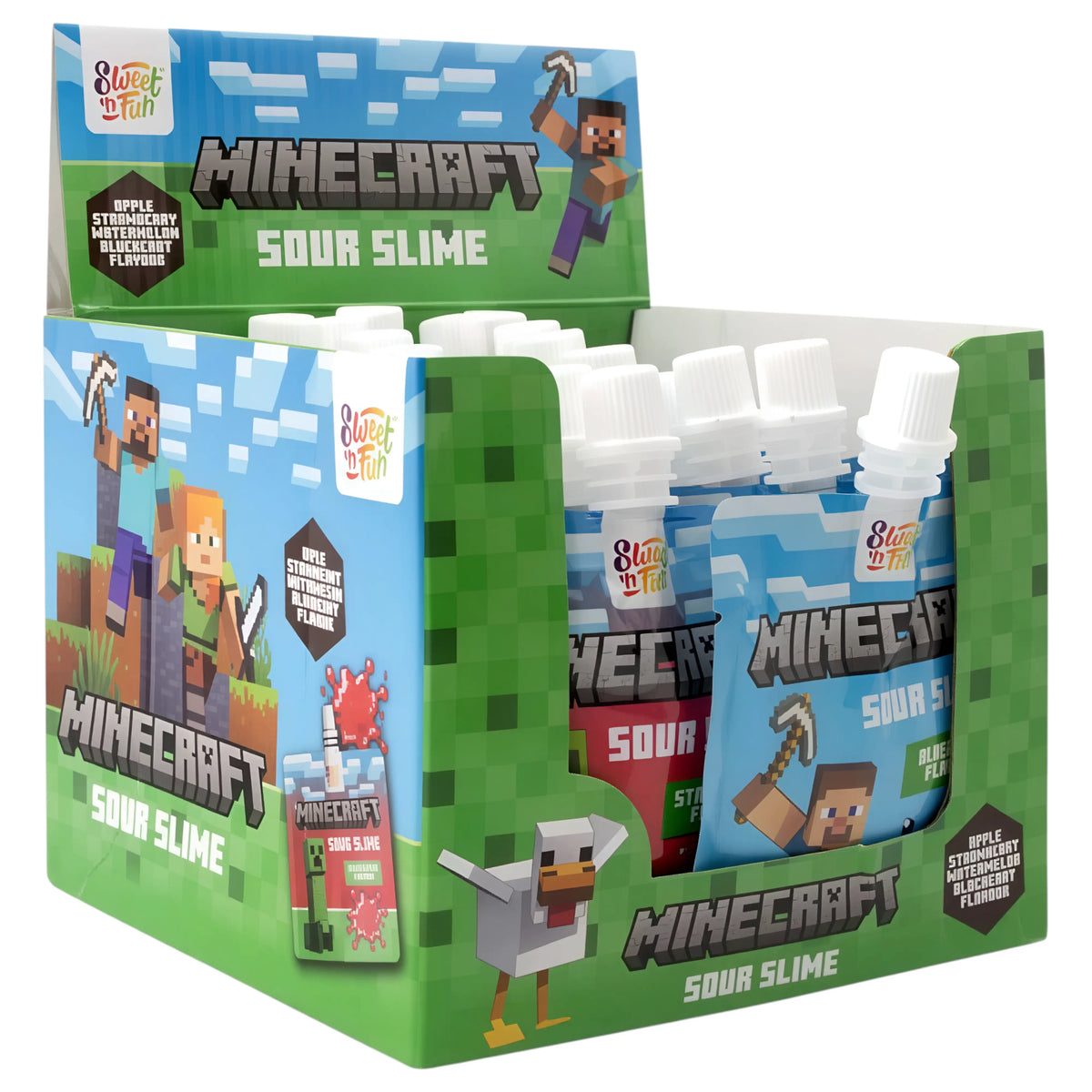 CANDY MINECRAFT 18 x 50 GR SLIME LIQUID CANDY
