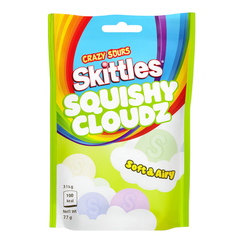CARAMELOS SKITTLES 94 GR CRAZY SOURS SQUISHY CLOUDZ